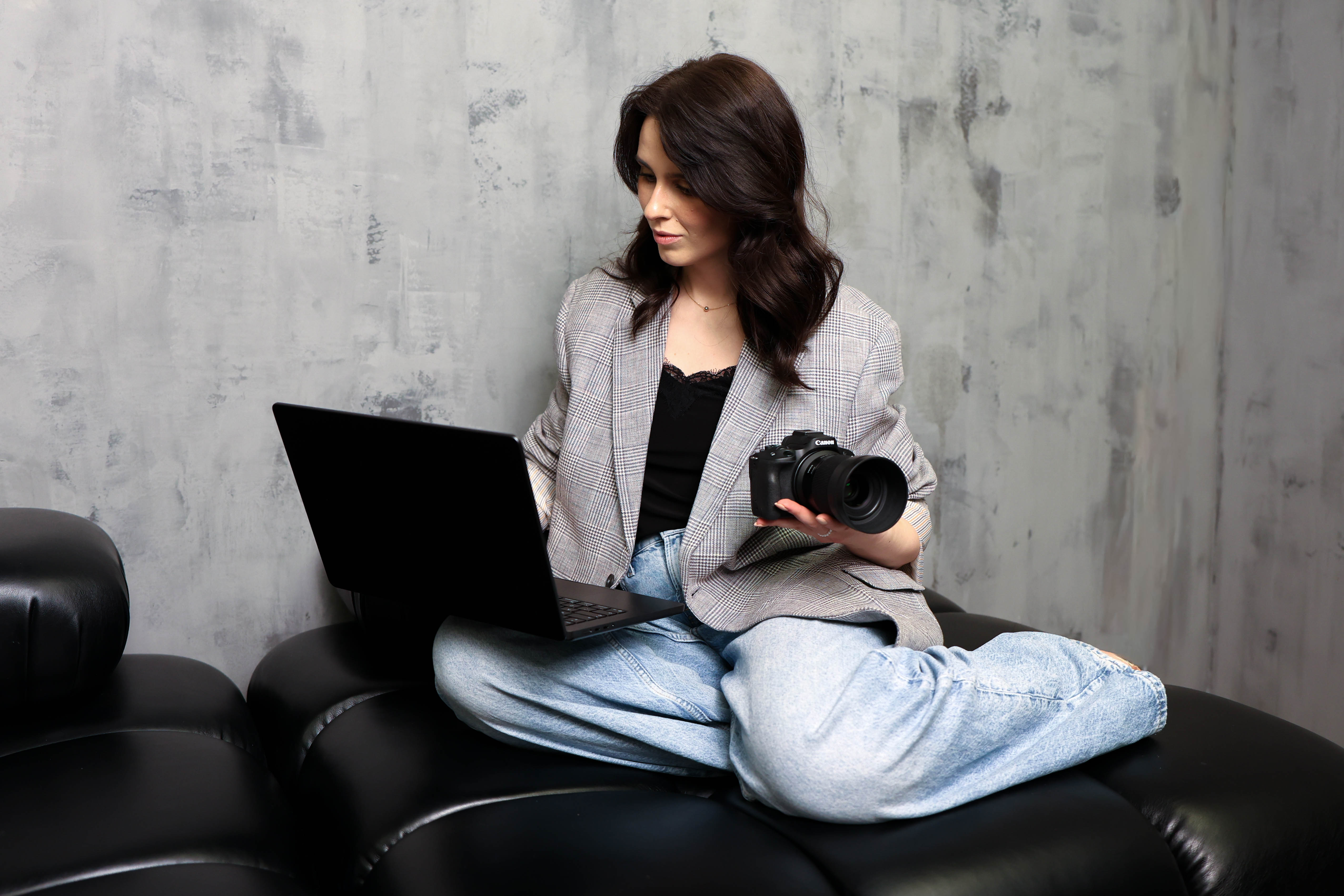 Weronika Musolf z aparatem